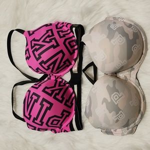 Bundle of 2 VS PINK bras size 36DD